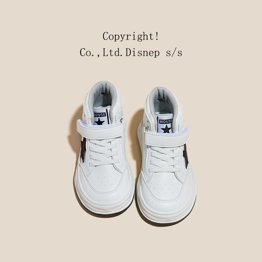 迪士尼儿童鞋加绒运动鞋2024冬新款棉鞋高帮鞋男孩女孩儿童板鞋M2238773 商品图6