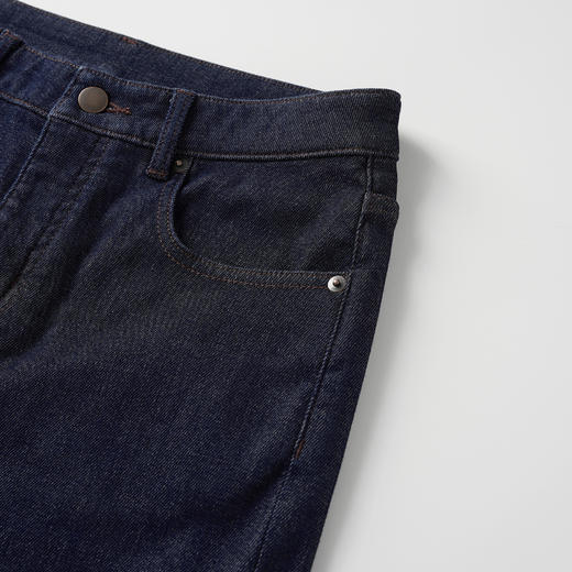 ROMI STUDIO“随性丹宁”牛仔棉加绒厚款弹力直筒牛仔裤RW24AX80725 商品图2