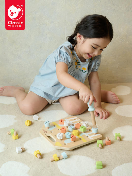 可来赛儿童早教1-3-6岁宝宝拧螺丝拆装游戏启蒙氏男女孩益智玩具 商品图1