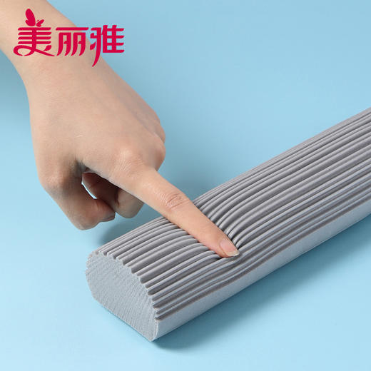【滑轮式胶棉拖替换装】宽扣-美丽雅拖把头配件滑轮式胶棉海绵拖头28CM 商品图4