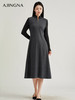 【商场同款】阿菁娜时尚两穿高领翻领针织连衣裙A28D112009 商品缩略图0