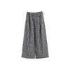 绽放823朵/秋冬女加厚休闲裤脚口抽绳色织亚麻棉格子绗棉宽松棉裤 商品缩略图4