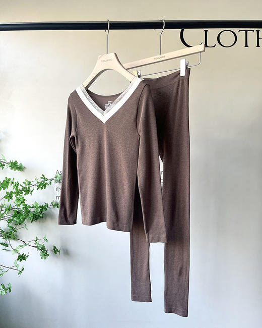 现货 THS 12.2-无 max家 女士 羊毛法式蕾丝保暖套装 4色 BP215 商品图4