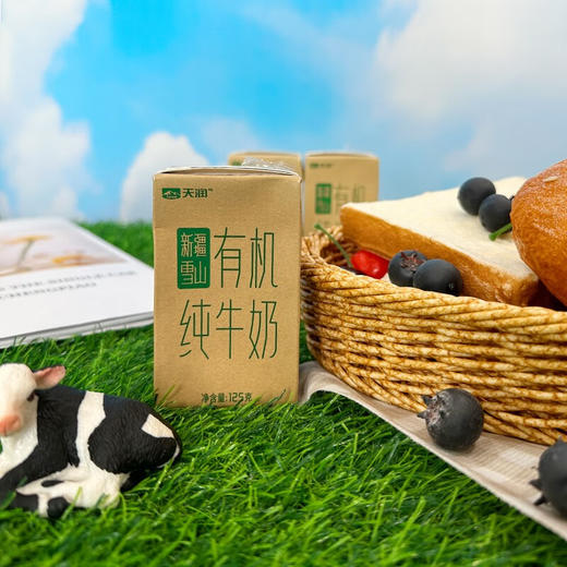 天润（terun）有机纯牛奶 新疆雪山牧场全脂早餐儿童五星浓缩牛乳礼盒装 雪山牧场 有机125g*20盒 商品图1