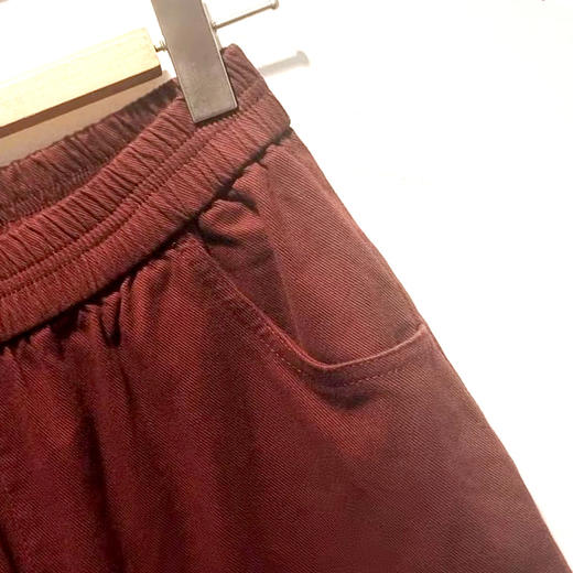 VIVIAN LIU TD2445019秋女装新款斜插兜显瘦松紧休闲长裤 商品图3