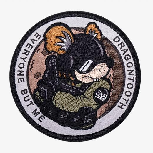 十二生肖战术臂章（鼠）魔术贴章中国元素图案刺绣战术装备 商品图0