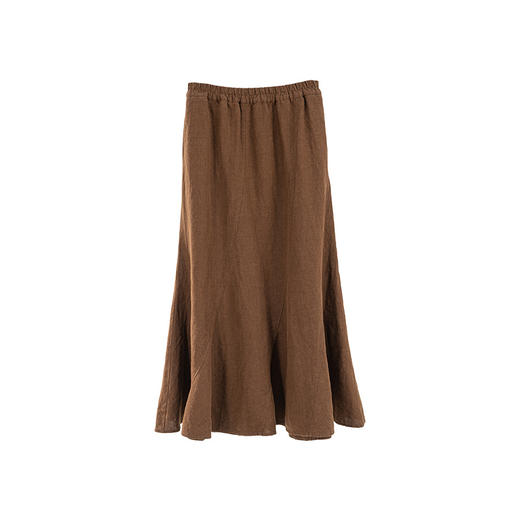 绽放旅行女装839朵/冬季加厚砂洗亚麻复古显瘦浪漫鱼尾裙半身长裙 商品图4