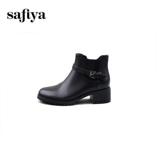 Safiya/索菲娅2024冬季休闲圆头粗跟时尚百搭烟筒靴 SF44116031 商品图5
