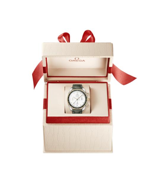 欧米茄超霸系列38毫米腕表 精钢‑黄色18K金表壳 搭配 皮表带 商品图4