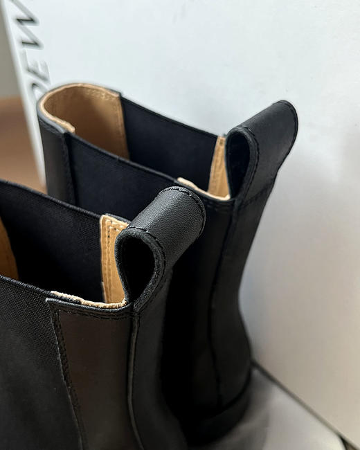 THS 12.2-限时 loe家 女士 极简风切尔西小牛皮甜酷短靴 BZ1225 商品图7