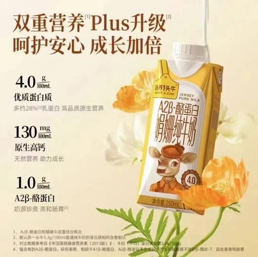 认养一头牛梦幻盖A2娟姗纯奶250mL*10入
一提装 商品图1