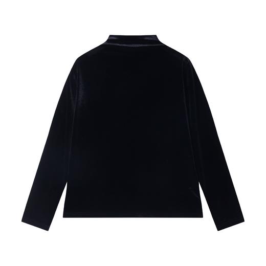 T1976秋冬季新款时尚个性绒面撞色立领套头卫衣休闲百搭潮流打底衫 商品图5