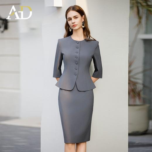 AD新中式职业套裙高端西装套装女2024新款销售工装商务接待工作服 商品图3