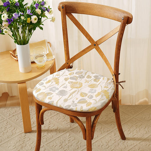 金枝玉叶马蹄型椅垫餐椅垫坐垫加厚座垫轻奢高级感家用四季新中式防滑 商品图7