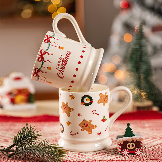 摩登主妇圣诞礼物马克杯高颜值情侣对杯可爱杯子早餐杯家用喝水杯 商品图0