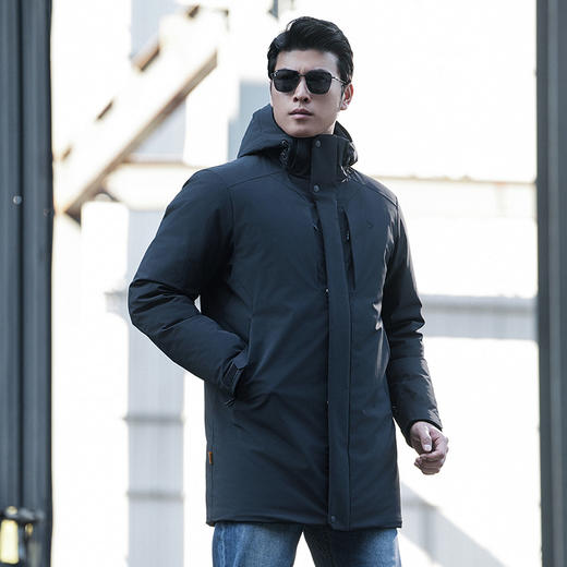 隐之火狮中长款风衣羽绒服男冬季防风保暖舒适男士外套 商品图4