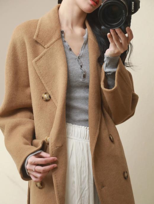 （小眠专属）纯色经典款大衣 B07801【3~7天发货】 商品图2