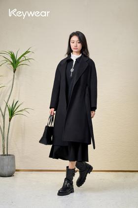 奇威100%纯羊毛混纺大衣 0AF04452