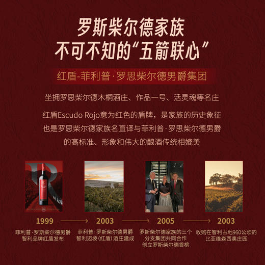 【菲利普·罗斯柴尔德男爵集团出品】红盾珍藏黑皮诺干红葡萄酒 智利迈坡谷 13%vol 商品图3