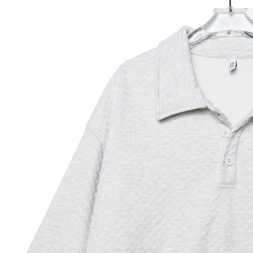 WY27长袖宽松户外纯色翻领套头秋季套头男女同款潮牌轻奢 商品图3