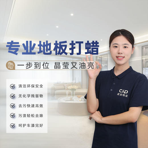 【臻选家政-地板打蜡】木地板抛光打蜡 — 南京 商品图0