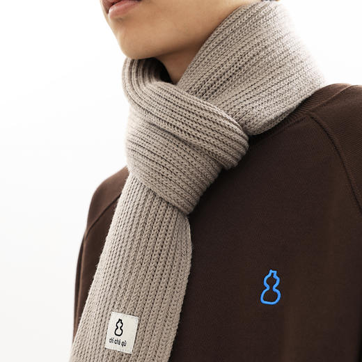 吃茶去chichaqu24秋冬美丽诺羊毛围巾披肩加厚纯羊毛复古男女百搭 商品图0