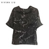 VIVIAN LIU薇薇安刘R2433005夏女装新款时尚宽松印花真丝衬衫 商品缩略图0