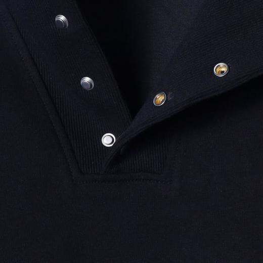 WY833秋冬季新款时尚个性美式纯色按扣立领套头卫衣百搭宽松休闲上衣 商品图2