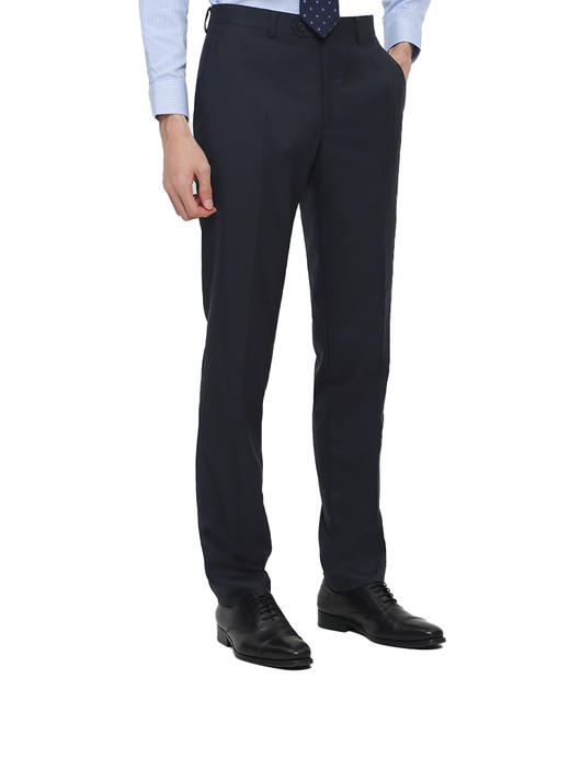 callisto藏青绵羊毛西裤 商品图3