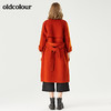 oldcolour冬季七分袖中长款韩版毛呢大衣女K42156202 商品缩略图1