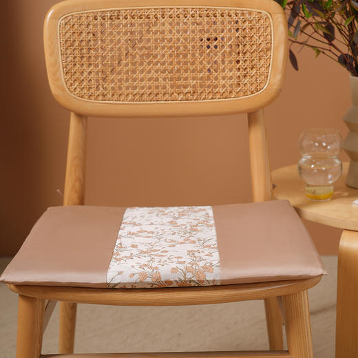 繁花系列方椅垫餐椅垫坐垫加厚座垫轻奢高级感家用四季新中式防滑 商品图1