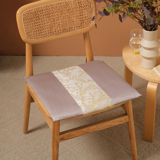 繁花系列方椅垫餐椅垫坐垫加厚座垫轻奢高级感家用四季新中式防滑 商品图4