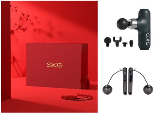 SKG礼盒套装-003 SKG F3系列2代 按摩筋膜枪+敲打熊两用跳绳 KS703 商品图0
