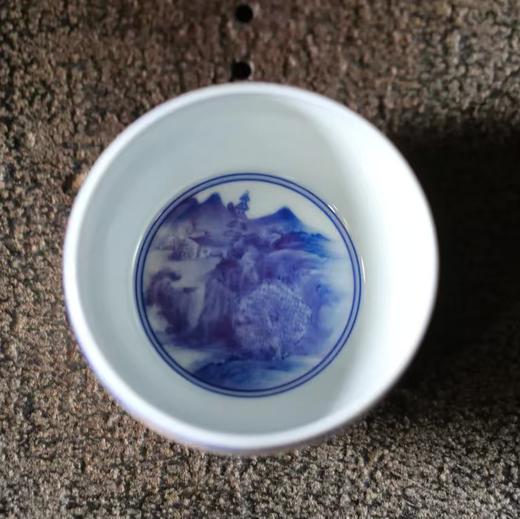 詺兮清窑云窟万象山水罗汉杯 商品图5