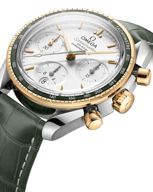 欧米茄超霸系列38毫米腕表 精钢‑黄色18K金表壳 搭配 皮表带 商品图1