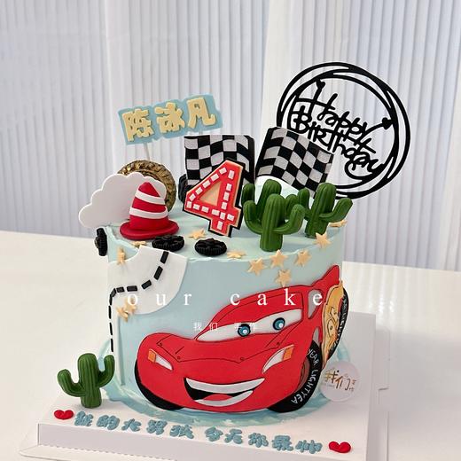 汽车总动员卡通蛋糕-低糖处理无添加 商品图2