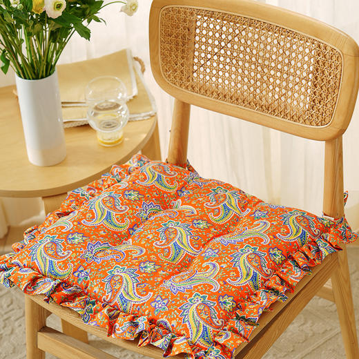 佩斯利系列花边椅垫餐椅垫坐垫加厚座垫轻奢高级感家用四季新中式防滑 商品图2