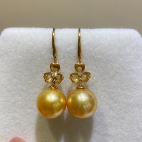 10mm-11mm金珠耳勾耳坠