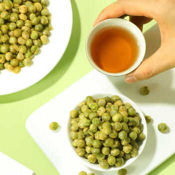 味滋源 蒜香青豆500g 坚果炒货 每日坚果零食小吃青豌豆1斤装 新货 商品图0