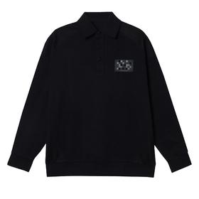 D1320春季男上衣polo领卫衣长袖时尚宽松秋季男上衣