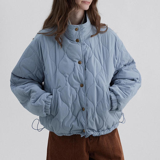 裁缝学苑AQ393正反两穿灯芯绒葫芦绗缝立领棉服外套纸样女装短款上衣版型 商品图5