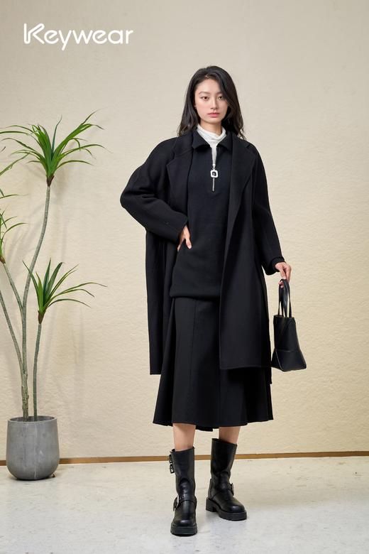 奇威100%纯羊毛混纺大衣 0AF04452 商品图1