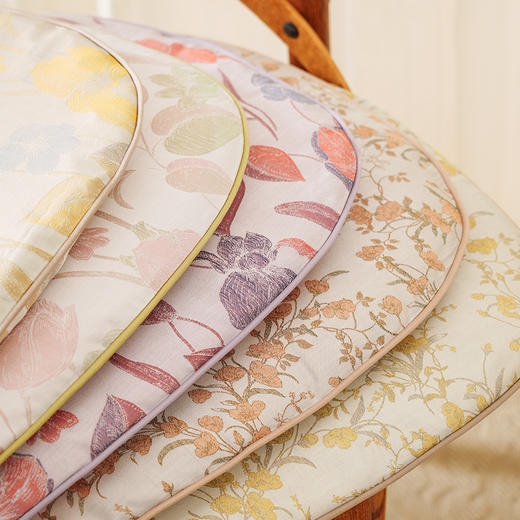 金枝玉叶马蹄型椅垫餐椅垫坐垫加厚座垫轻奢高级感家用四季新中式防滑 商品图6