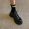 【顺丰包邮】00809 洛诗琳秋冬百搭英伦风复古漆皮面真皮小皮鞋211101 商品缩略图2