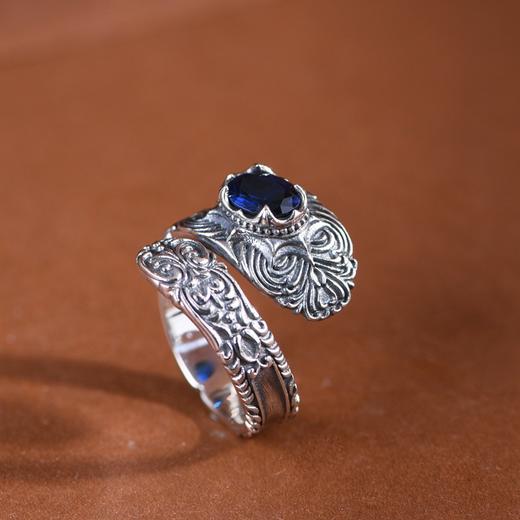 【富贵唐草】S925银复古唐草戒指【SCH-SY24141】 商品图3