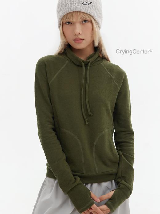 CryingCenter 高领紧身毛巾料长袖卫衣 哭喊中心 商品图3