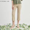 VIVIAN LIU R2437505夏女装新款时尚斜插兜修身微喇休闲长裤 商品缩略图0