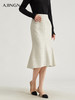 【积分兑换】阿菁娜2024冬季新品不对称鱼尾小香风半裙A28C113029 商品缩略图1
