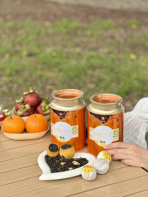 【🌸送手提袋！强韵 橙色罐柠檬红茶两罐装】🔹 网红爆款小柠红 🍂二者完美融合 | 🌵采用的是四川安岳黄金柠檬🔥 +云南古树滇红茶 🌈甘醇度比普通柠檬红茶高三倍。 商品图2