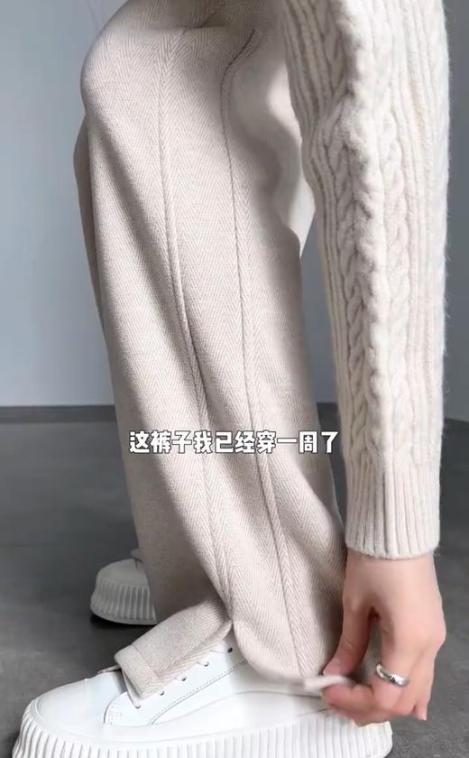 <曾小咸推荐> 窄版开叉人字纹仿羊毛裤 加绒日常169/件 活动139.99/件 不加绒日常159.99 活动129.99/件！！ 商品图2